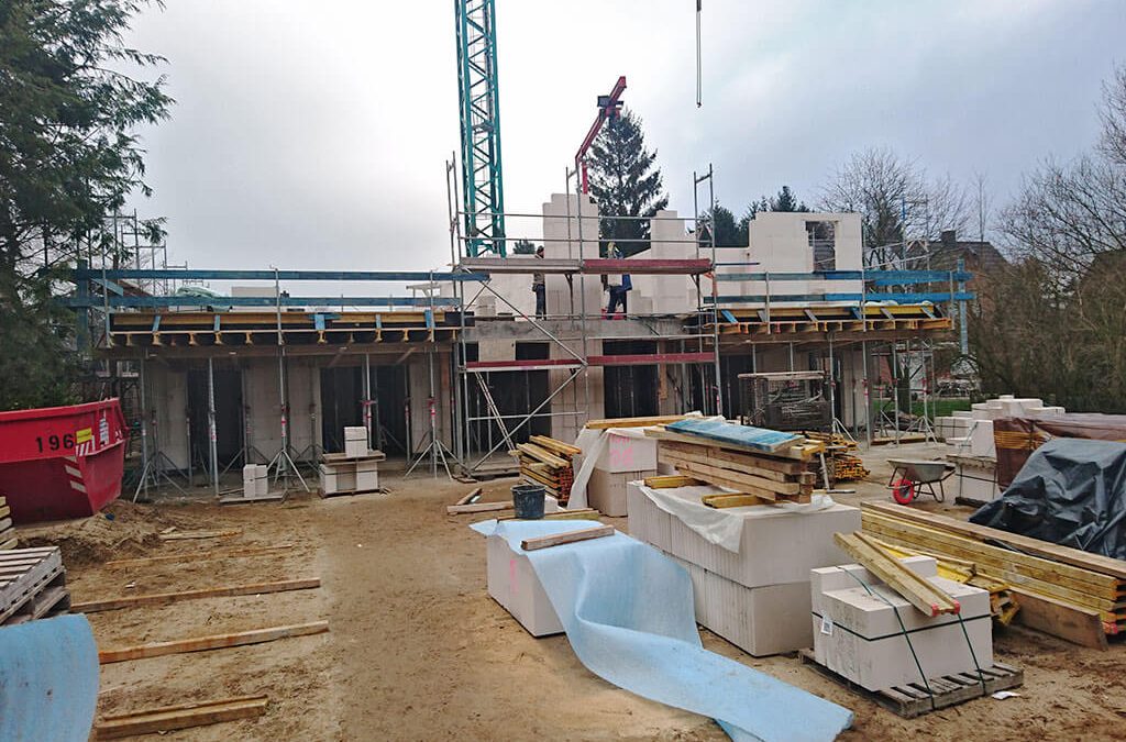 Hamburg-Billstedt Wohneinheiten mit Tiefgarage und Stellplaetzen Baustelle
