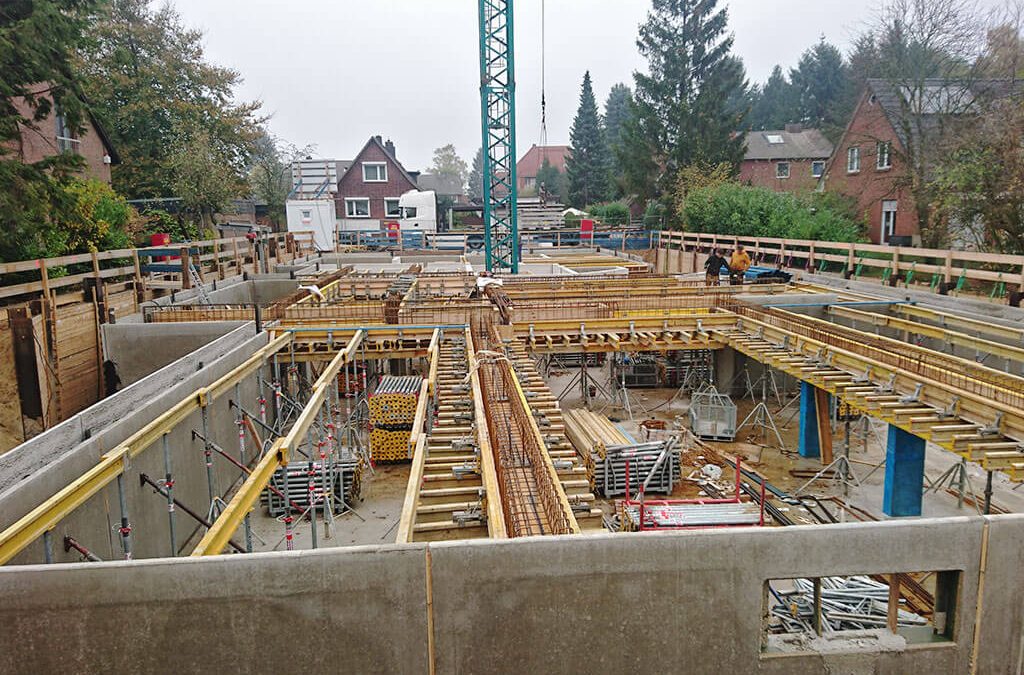 Hamburg-Billstedt Wohneinheiten mit Tiefgarage und Stellplaetzen Baustelle