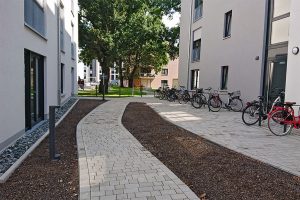 Fahrradständer am Neubau im Caspariviertel Braunschweig