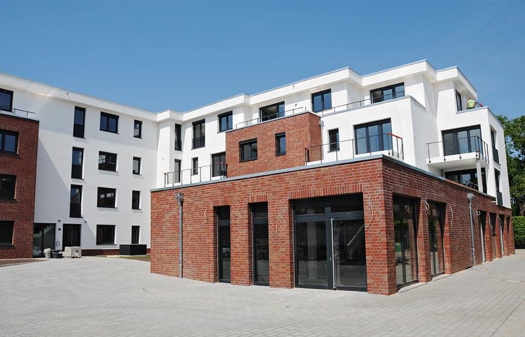 Neubau mit 2 Gewerbe- und 26 Wohneinheiten, Barsbüttel