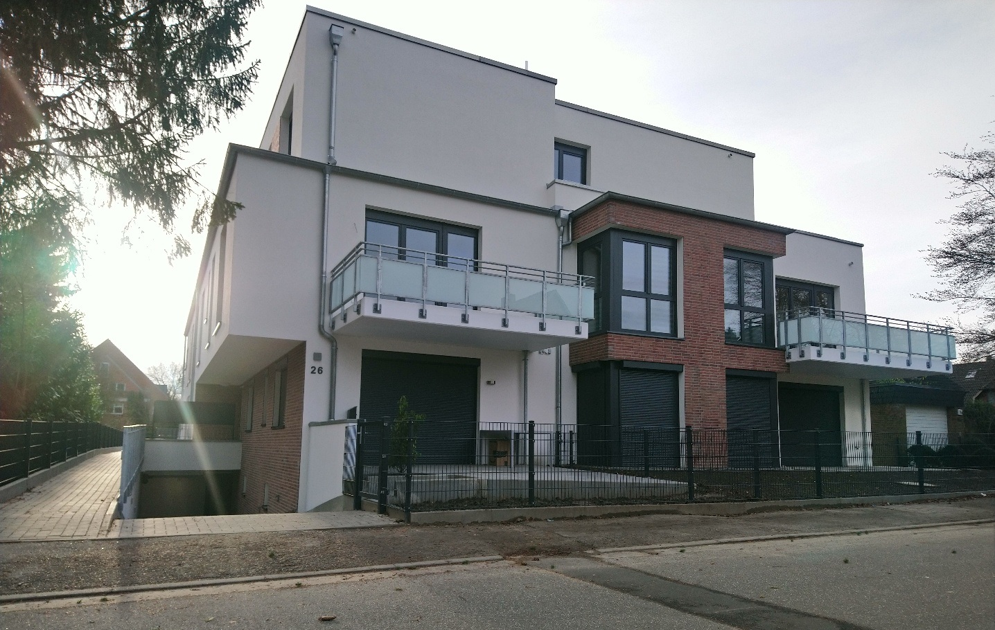 Neubau mit 12 Wohneinheiten und Tiefgarage, Hamburg